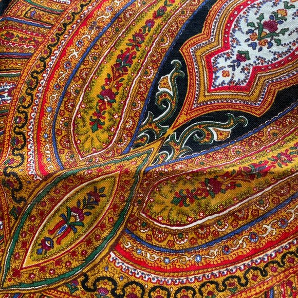 Vintage Yves Saint Laurent Wool & Silk Blanket Scarf Shawl Wrap - Picture 13 of 14